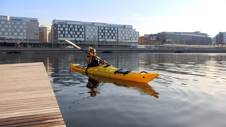 Zelfstandige Kajaktour door Stockholm