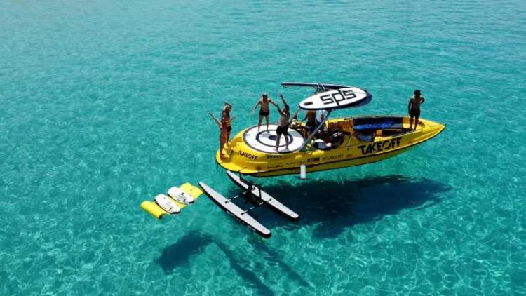 Watersports boat tour Ibiza