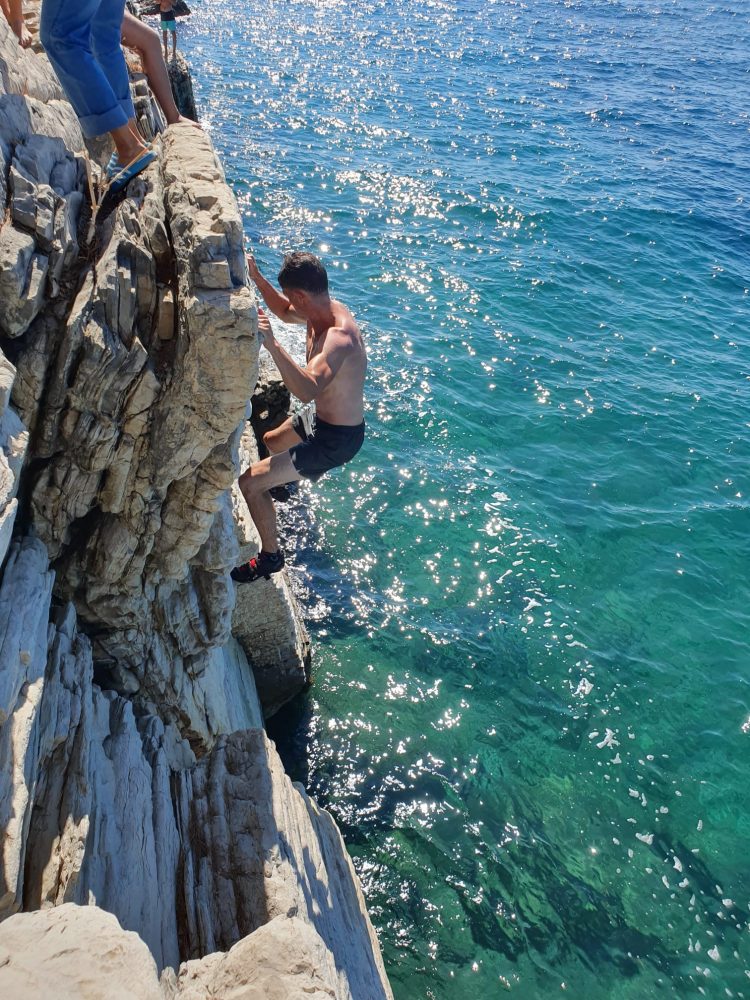Cliff jumping & Deep Water Solo Split Kroatië