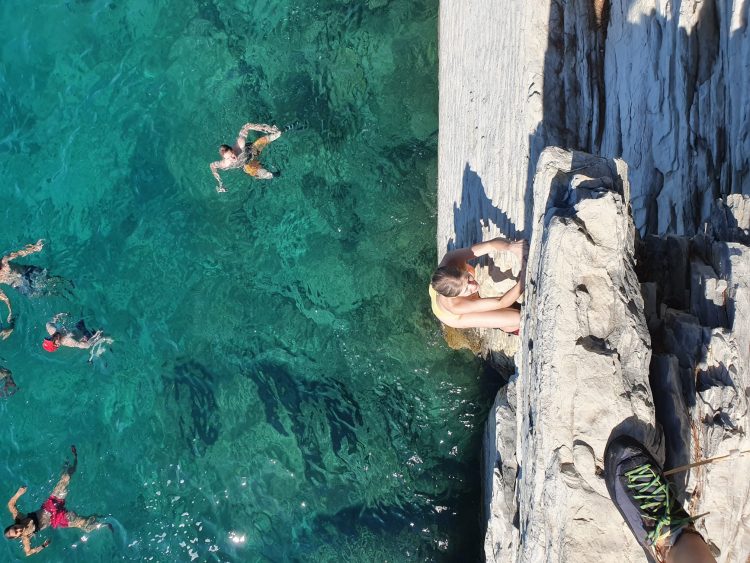 Cliff jumping & Deep Water Solo Split Kroatië