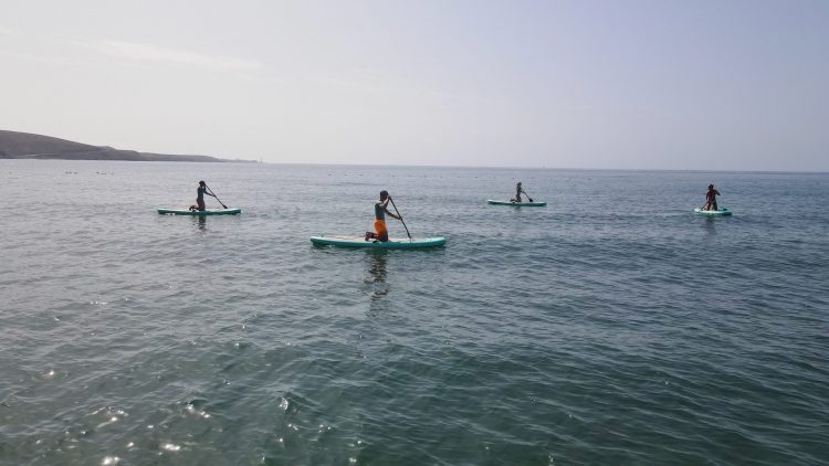 Stand Up Paddle boarding les Arguineguin in Gran Canaria