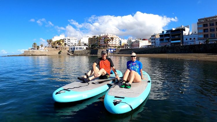 Stand Up Paddle boarding les Arguineguin in Gran Canaria